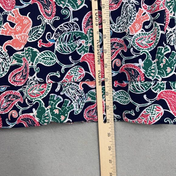 Fantastic Fawn Jacket Womens Small Navy Paisley Elephant AOP Active Boho Track - Picture 10 of 11